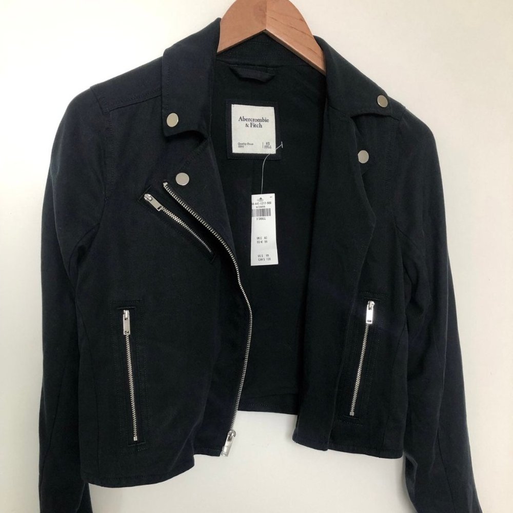 ABERCROMBIE DRAPEY BIKER JACKET